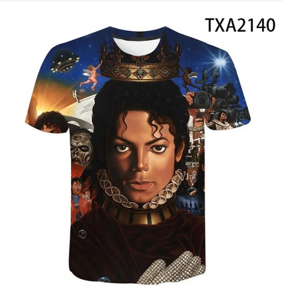 Michael Jackson Men's and Women's Fashion Hip Hop T-shirt