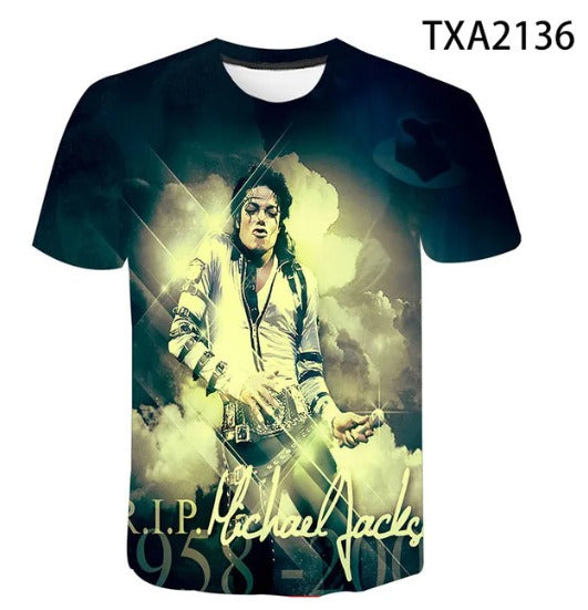 Michael Jackson Men's and Women's Fashion Hip Hop T-shirt