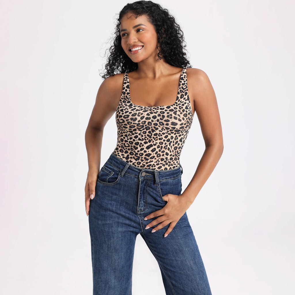 Leopard Scoop One-Piece