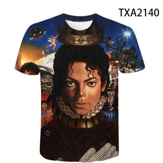 Michael Jackson Men's and Women's Fashion Hip Hop T-shirt